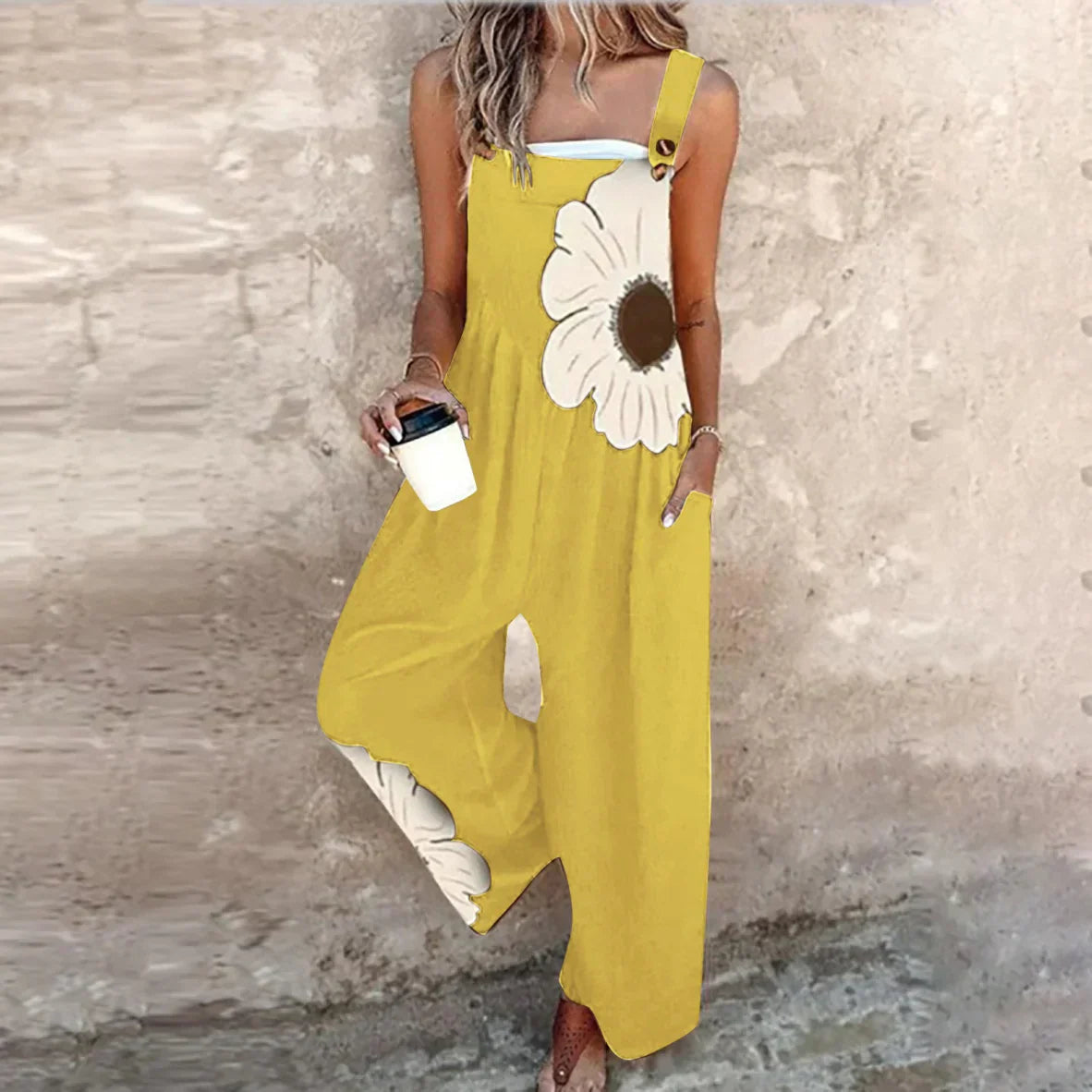 Vermeer Mode | Grafische Bloemenoverall Voor Dames