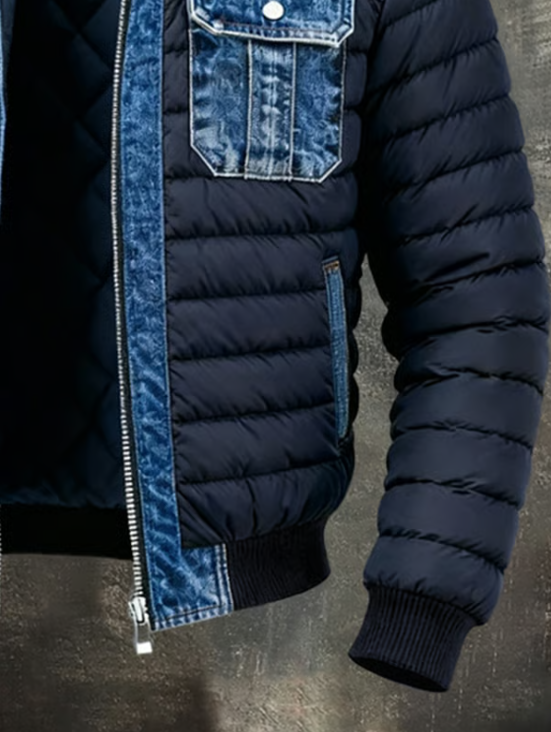 Ruben™ | Hybride denim pufferjas
