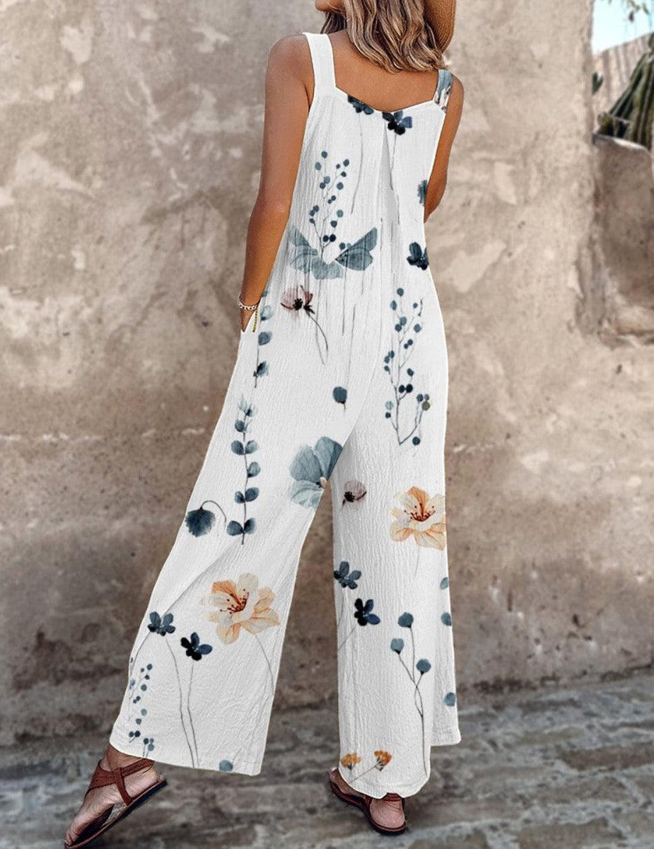 Vermeer Mode | Grafische Bloemenoverall Voor Dames