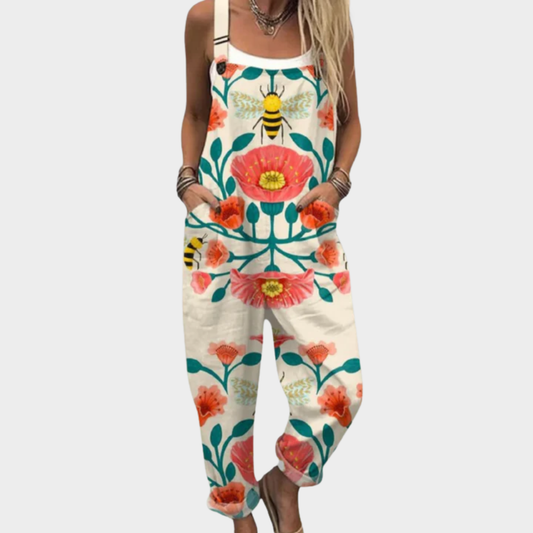 Vermeer Mode | Bedrukte Tuinbroek Voor Dames