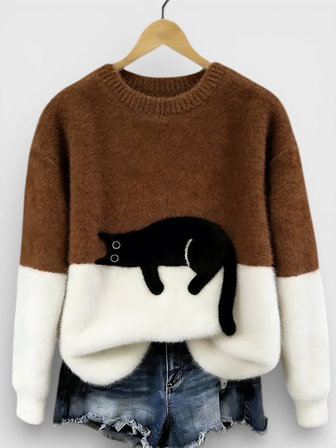 Luna™ | Hoodie met kattenprint