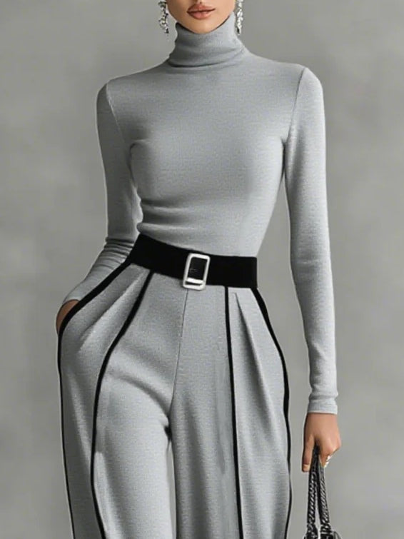 Vera™ - Elegant set met contrastdetails