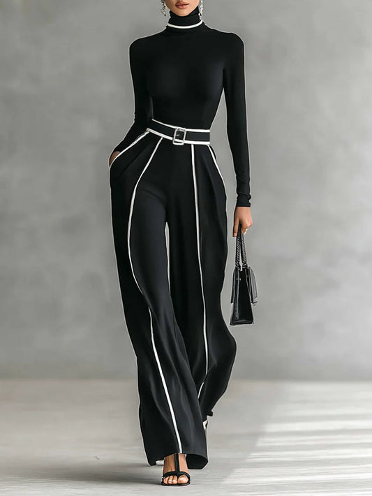 Vera™ - Elegant set met contrastdetails