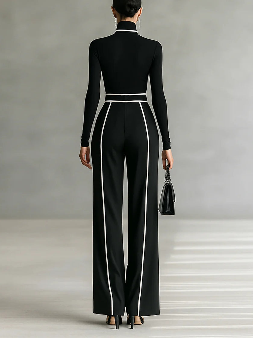 Vera™ - Elegant set met contrastdetails