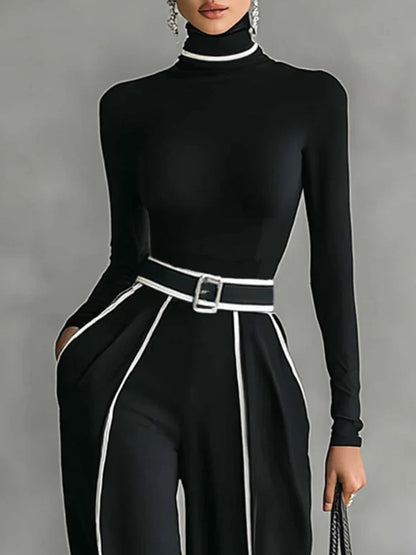 Vera™ - Elegant set met contrastdetails