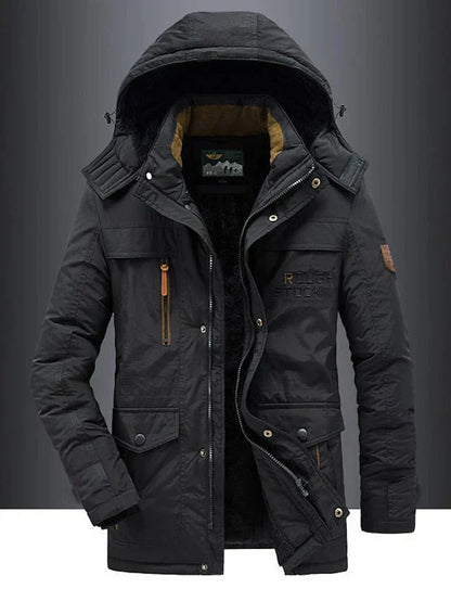Bjorn - Warme Heren Fleece Winterjas Van Premium Wolmix