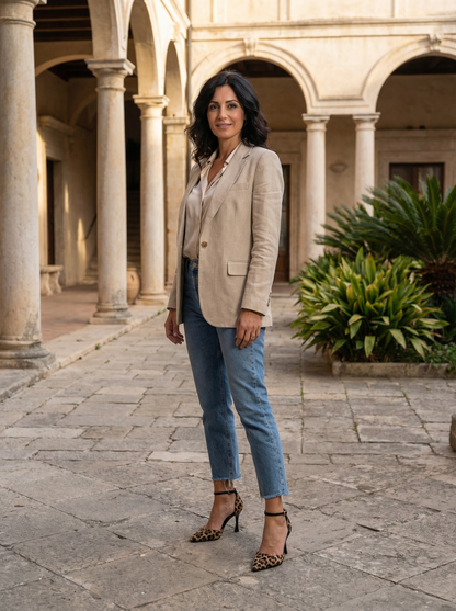 Cielo – Lichtblauwe pump van zacht leer