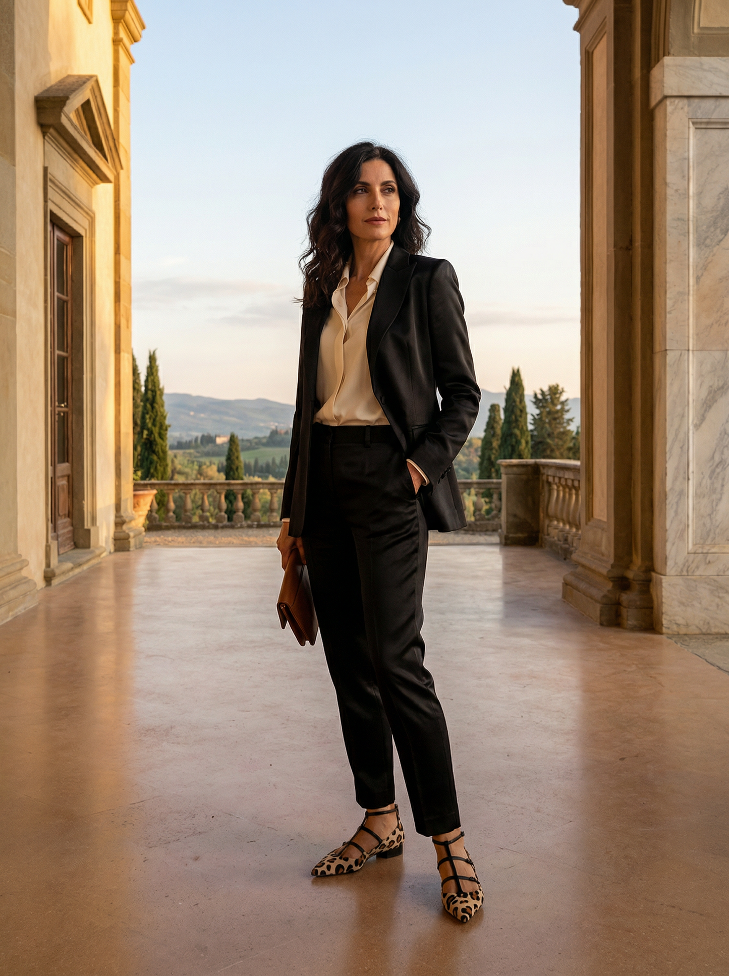 Ballerina Gioia – Lage schoen met dierenprint en anti-stress comfort