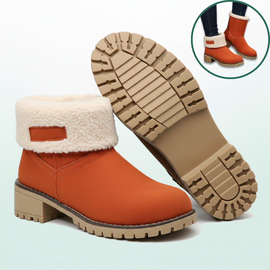Almira Winter Enkellaars met Hak & 2-in-1 ontwerp