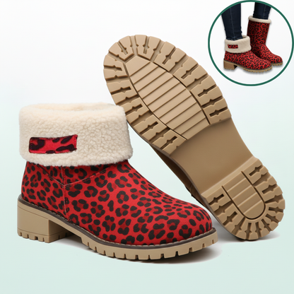 Almira Winter Enkellaars met Hak & 2-in-1 ontwerp