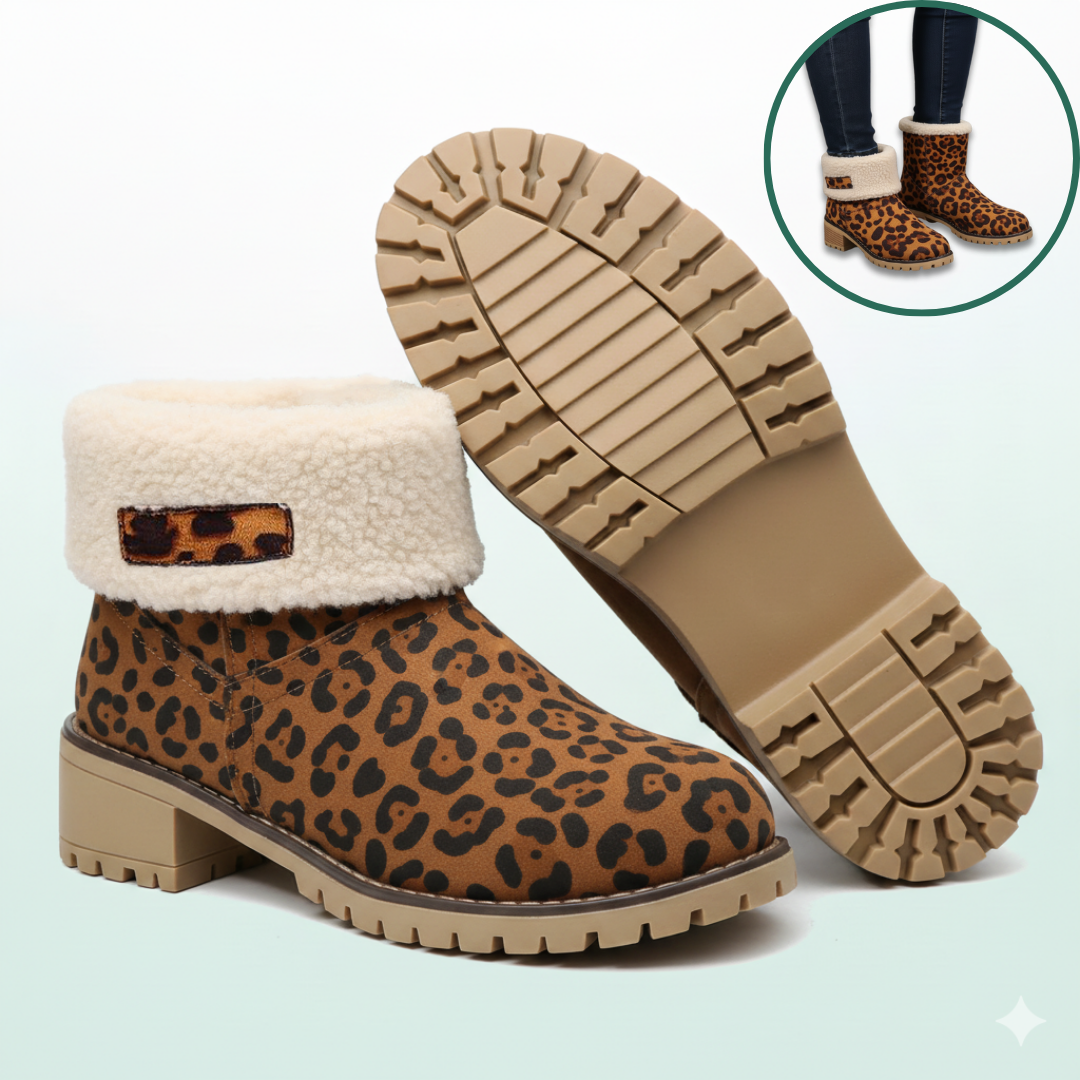 Almira Winter Enkellaars met Hak & 2-in-1 ontwerp